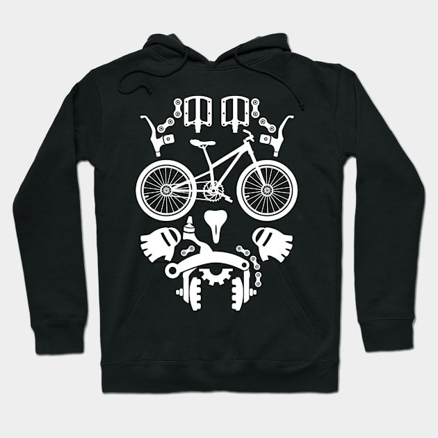 Bicycle Face by Parts Hoodie by ThyShirtProject - Affiliate